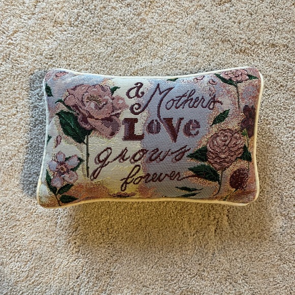 A Mother’s Love Grows Forever Decor Pillow - Picture 1 of 2